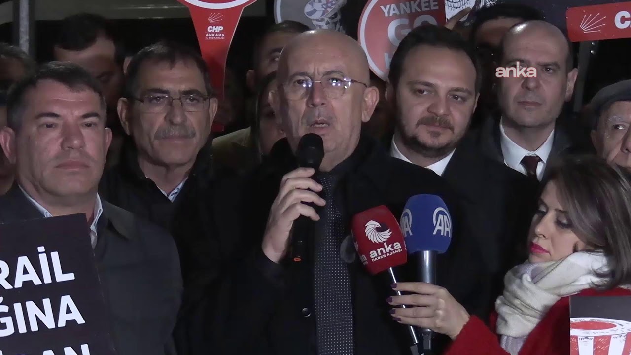 CHP Ankara İl Başkanlığı, Amerika Büyükelçiliği önünde açıklama yapıyor / Ankara #Canlı