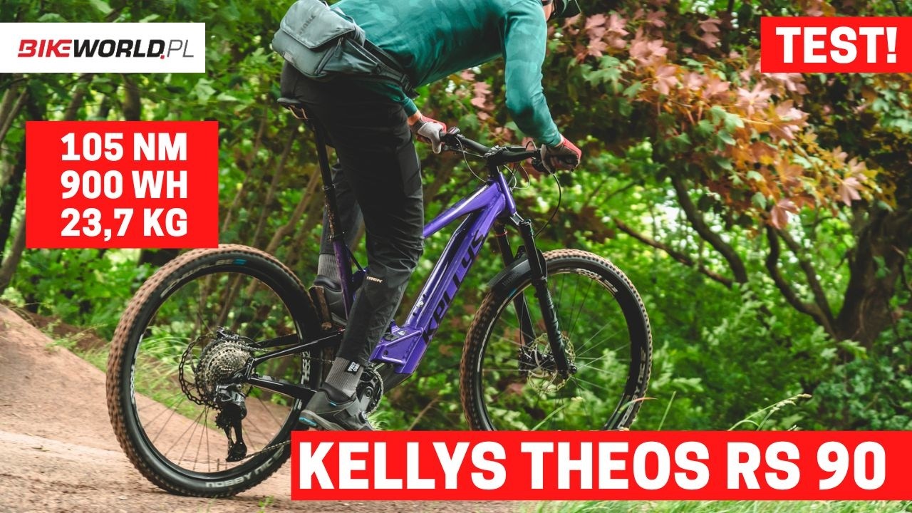 Test: Kellys Theos RS 90 | Lekki e-MTB ze 105 Nm i baterią 900 Wh!