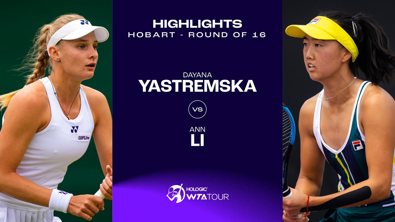 Dayana Yastremska vs. Ann Li | 2025 Hobart Round of 16 | WTA Match Highlights