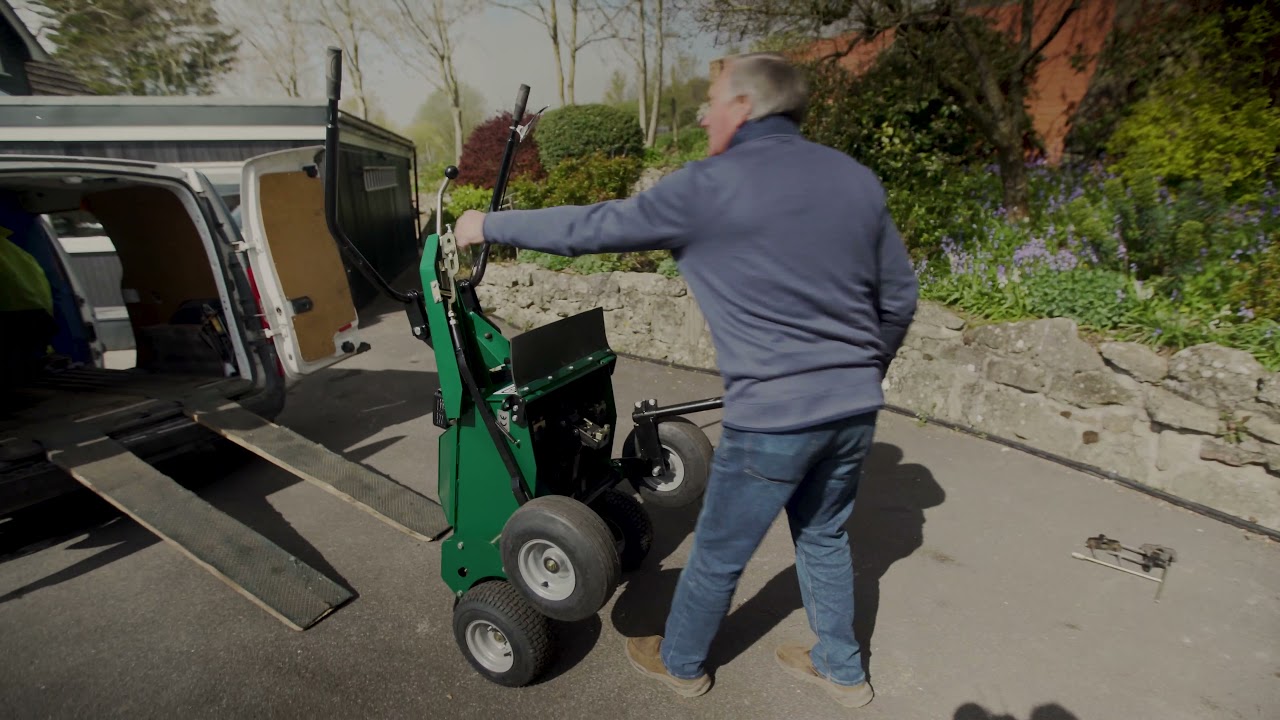 How to properly lift and install tines into a Groundsman Turf Aerator