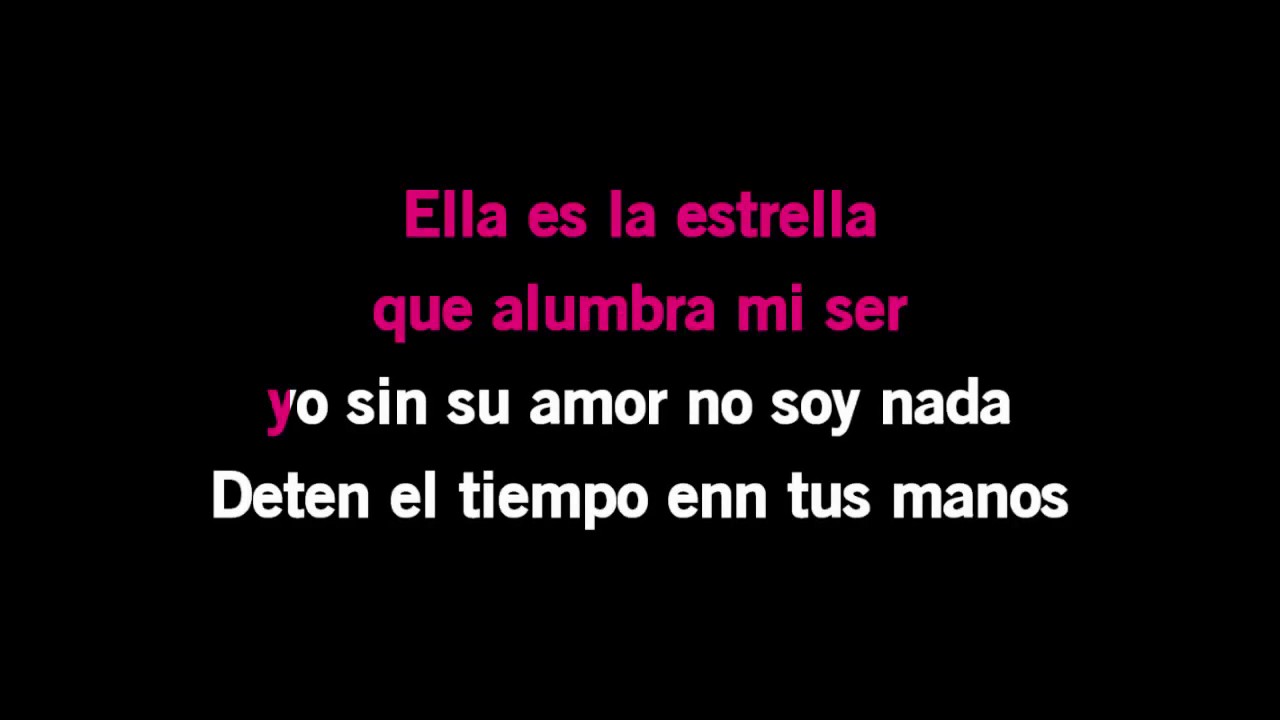Karaoke Luis Miguel Reloj