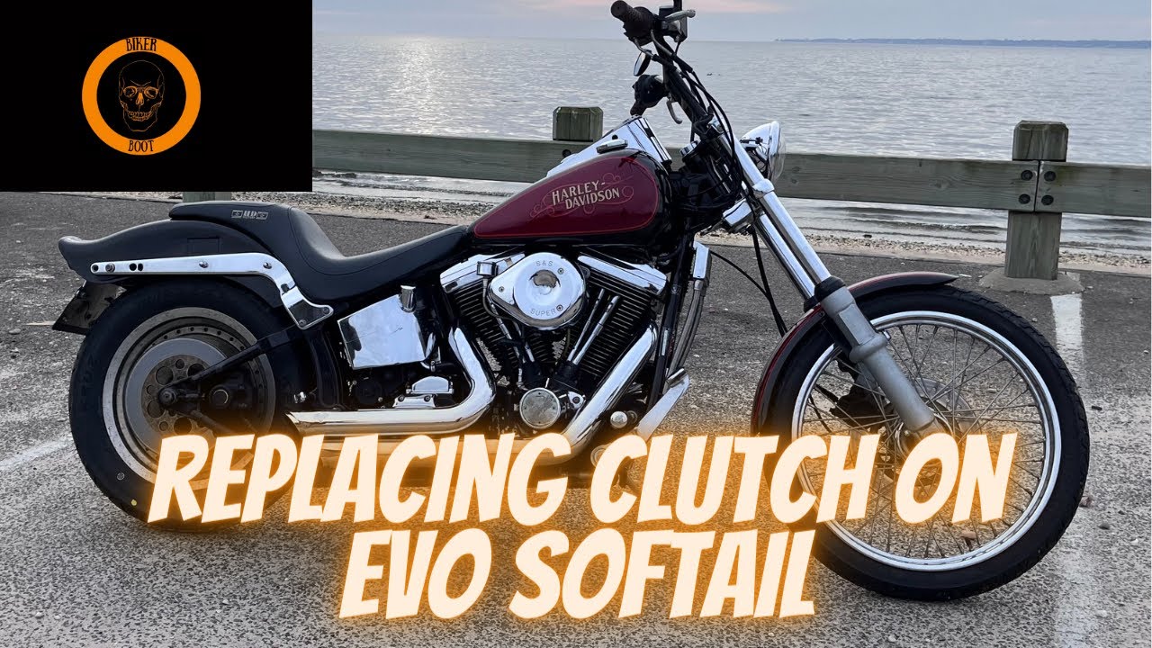 Changing clutch on a 1989 Harley Davidson EVO Softail custom.