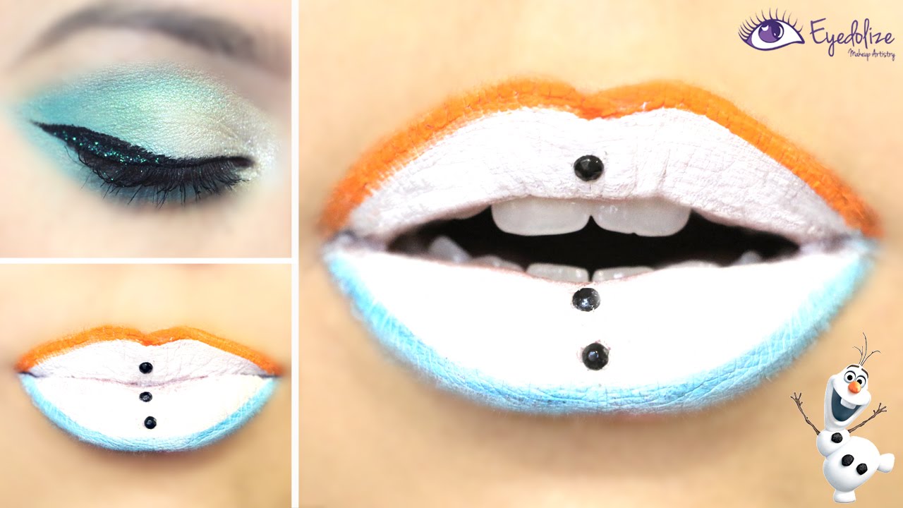 Disney Frozen Olaf Inspired Lipstick Tutorial by EyedolizeMakeup