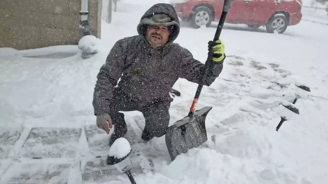 Mi regreso ala USA Asi me resivio con mucha NIEVE