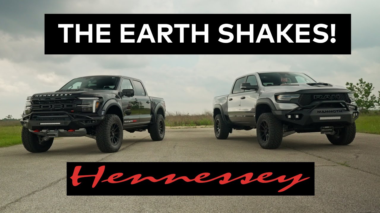 EXHAUST BATTLE: VelociRaptoR 1000 Ford Raptor R vs. MAMMOTH 1000 RAM TRX