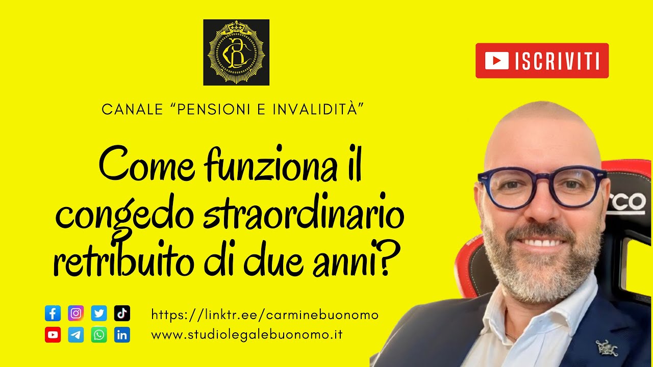 Come funziona il congedo straordinario retribuito di due anni?