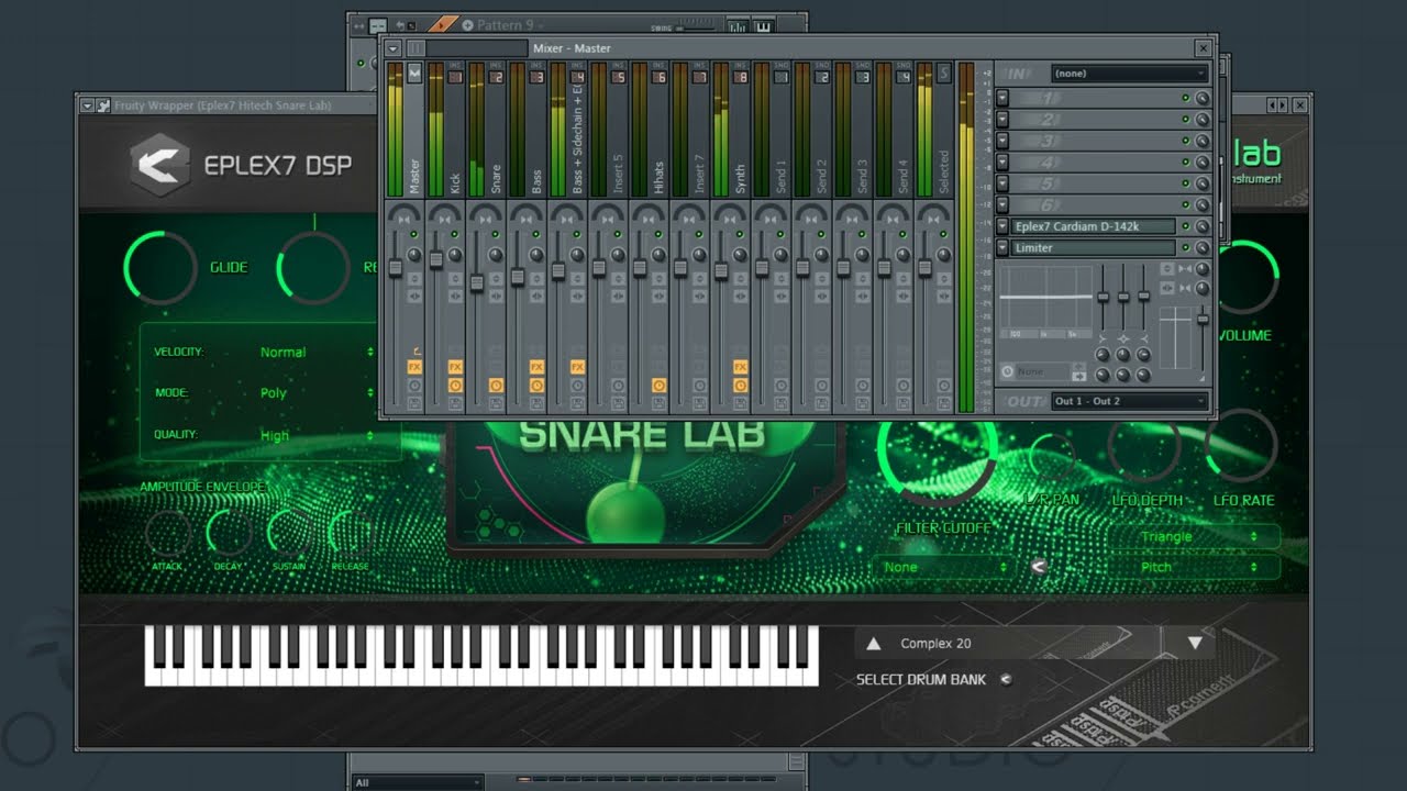 Hitech Snare Lab - banks overview. New VST / AU plugin instrument for Hitech, Darkpsy, Tech-trance