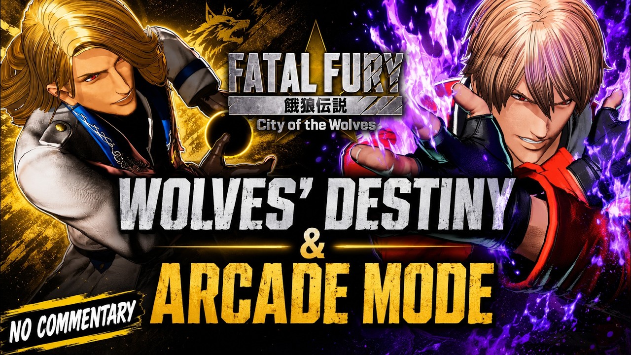 Fatal Fury: City of the Wolves | Wolves' Destiny + Arcade Mode (Kain & Rock) | No Commentary