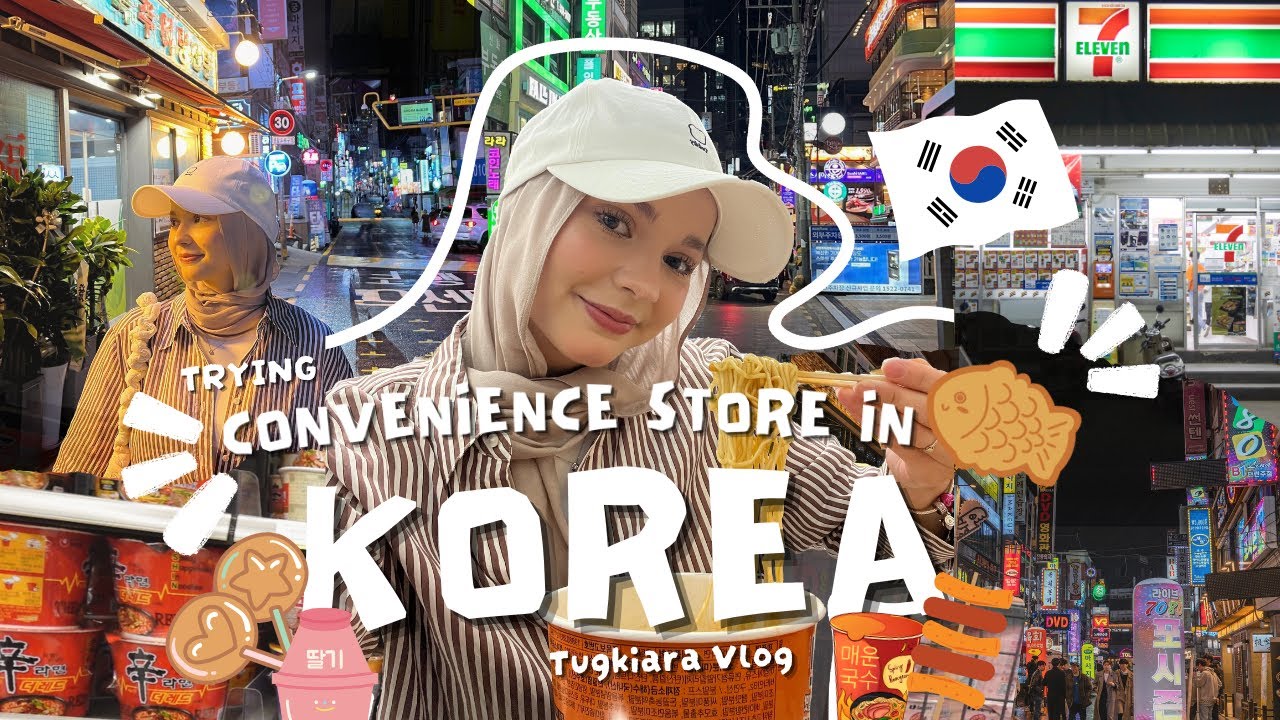finally in South Korea after 9 years of dreaming🇹🇷🇰🇷(trying convenience store food)