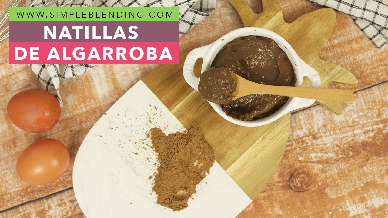 LAS MEJORES NATILLAS DE ALGARROBA | Natillas caseras de algarroba | Harina de algarroba