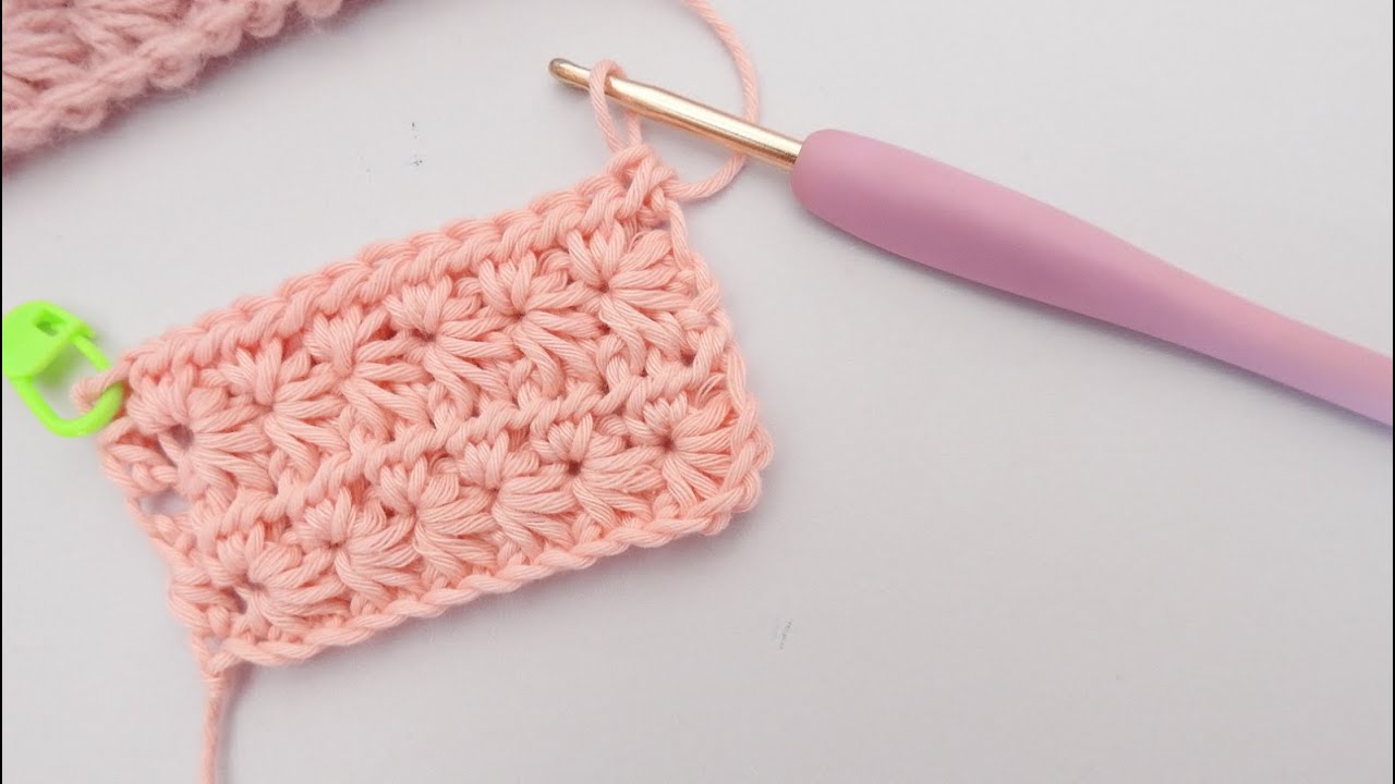 Como hacer el punto estrella a crochet