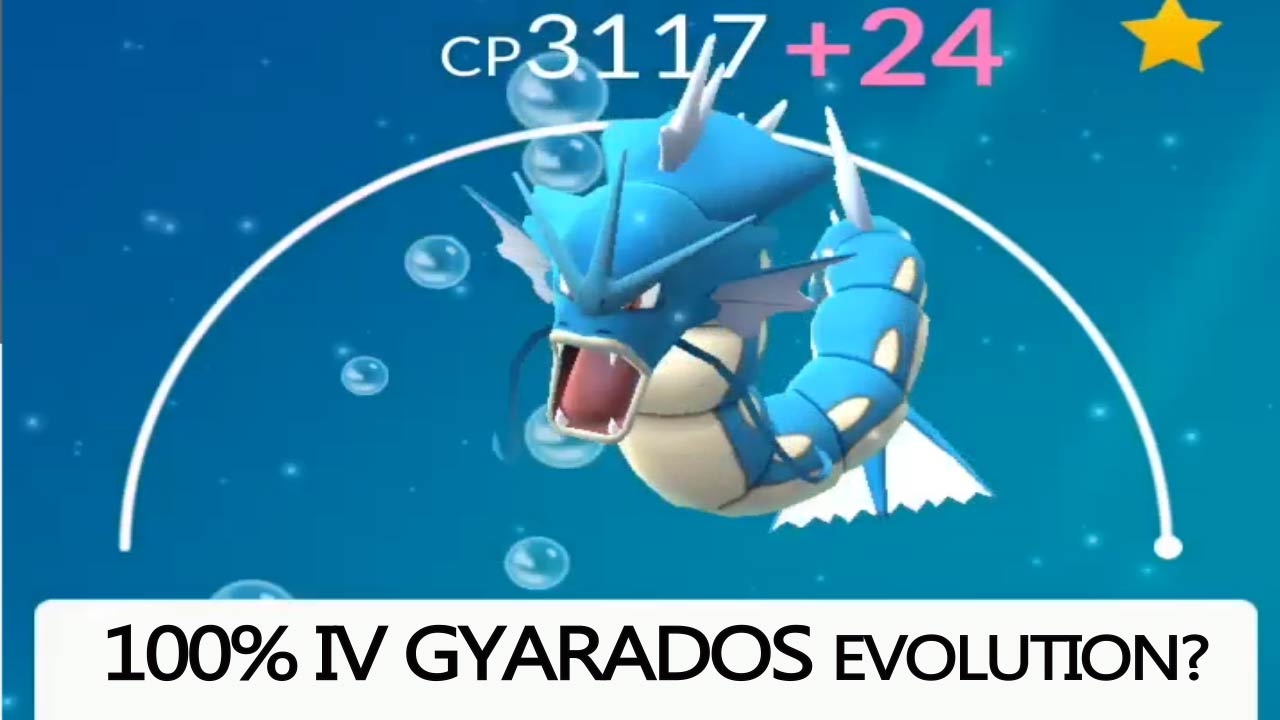 100% IV magikarp evolution and power up to the maxed before generation 2 comes