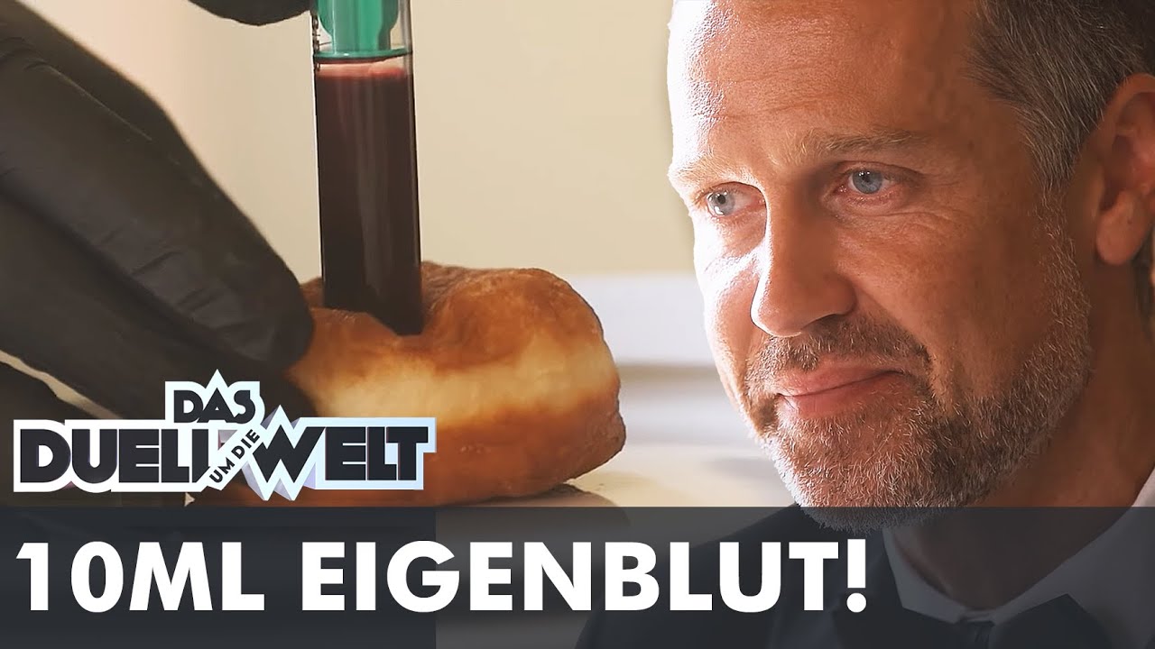 Blutf&uuml;llung im Pfannkuchen - Isst Wayne Carpendale Ekelgeb&auml;ck? | Duell um die Welt