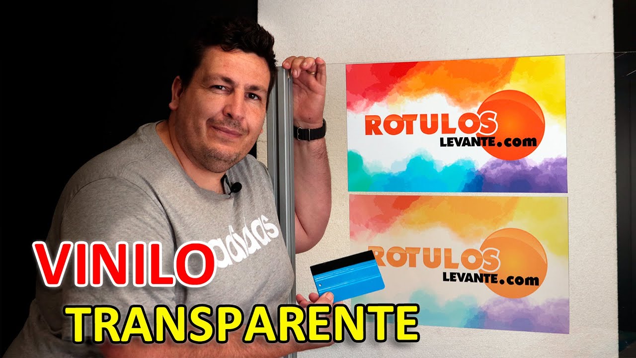 Como pegar VINILO impreso transparente
