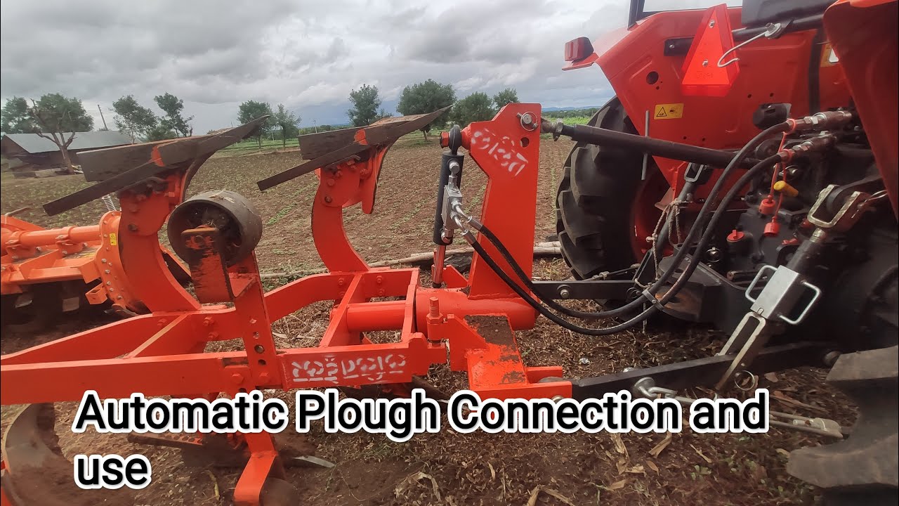 KUBOTA MU4501 - CONNECTION OF AUTOMATIC PLOUGH & DEMO - PALATI NANGAR (NATURE) Skilled Driver.