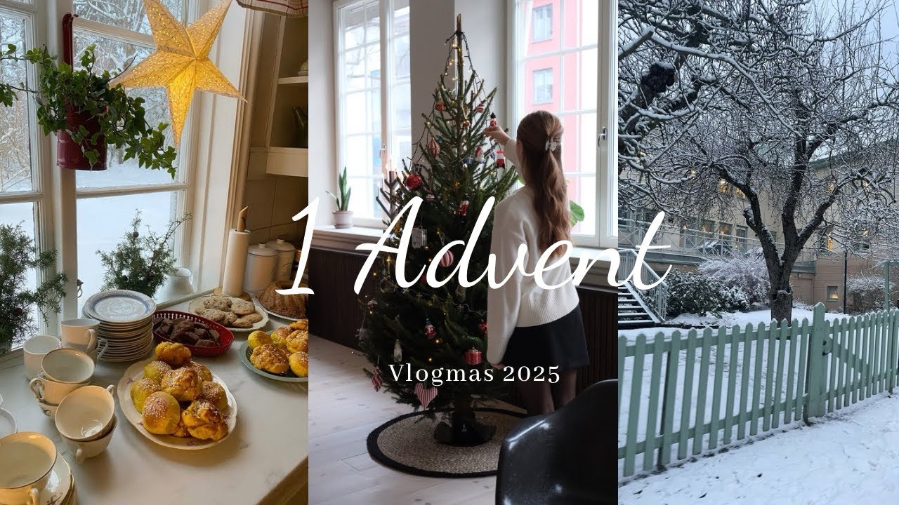 Fösta advents vlogg- julmys & pynta (Vlogmas) 🎄