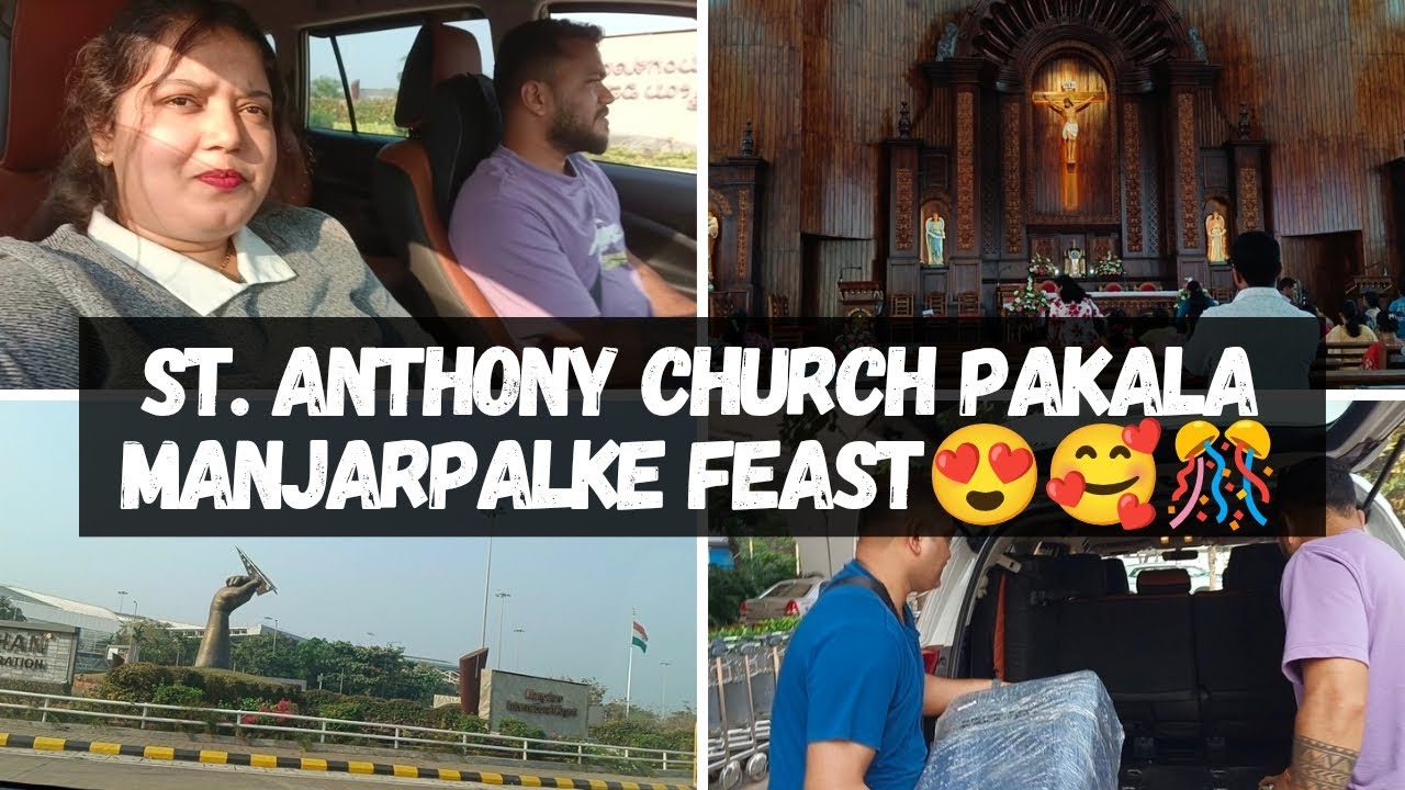 After one year finally..!my bro🥹❤️St. Anthony Church pakala manjarpalke🙏||Souza vlogs||kannada vlogs
