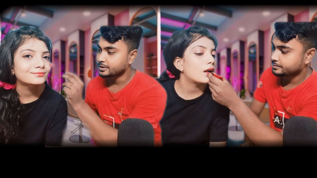 MY BROTHER DOES MY MAKE-UP ! (ASMR) ❤️🥺💄