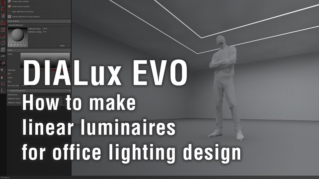 How to make LINEAR LUMINAIRES in DIALux EVO for office lighting design EXPLAINED!