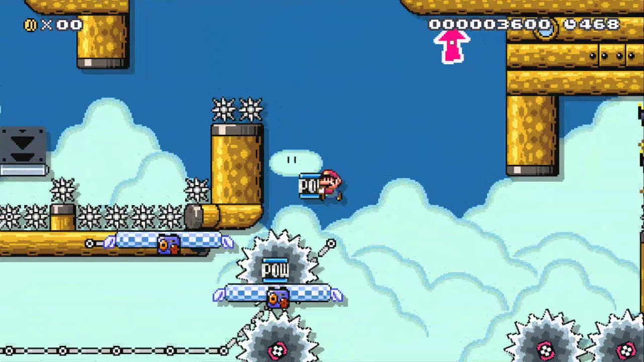 Super Mario Maker - Pit of Panga: Ultra Star 2.0 beaten