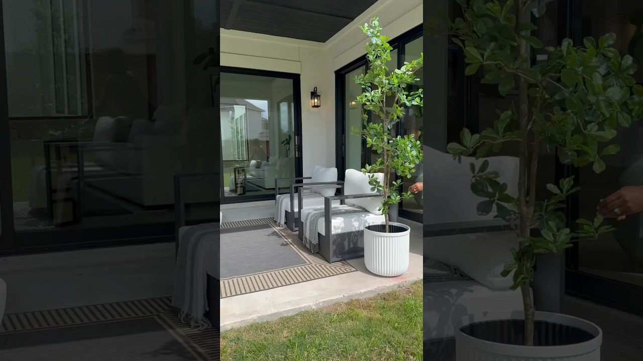 How to DECORATE your Outdoor patio with Modern Outdoor Furniture | outdoor oasis RH Inspired 