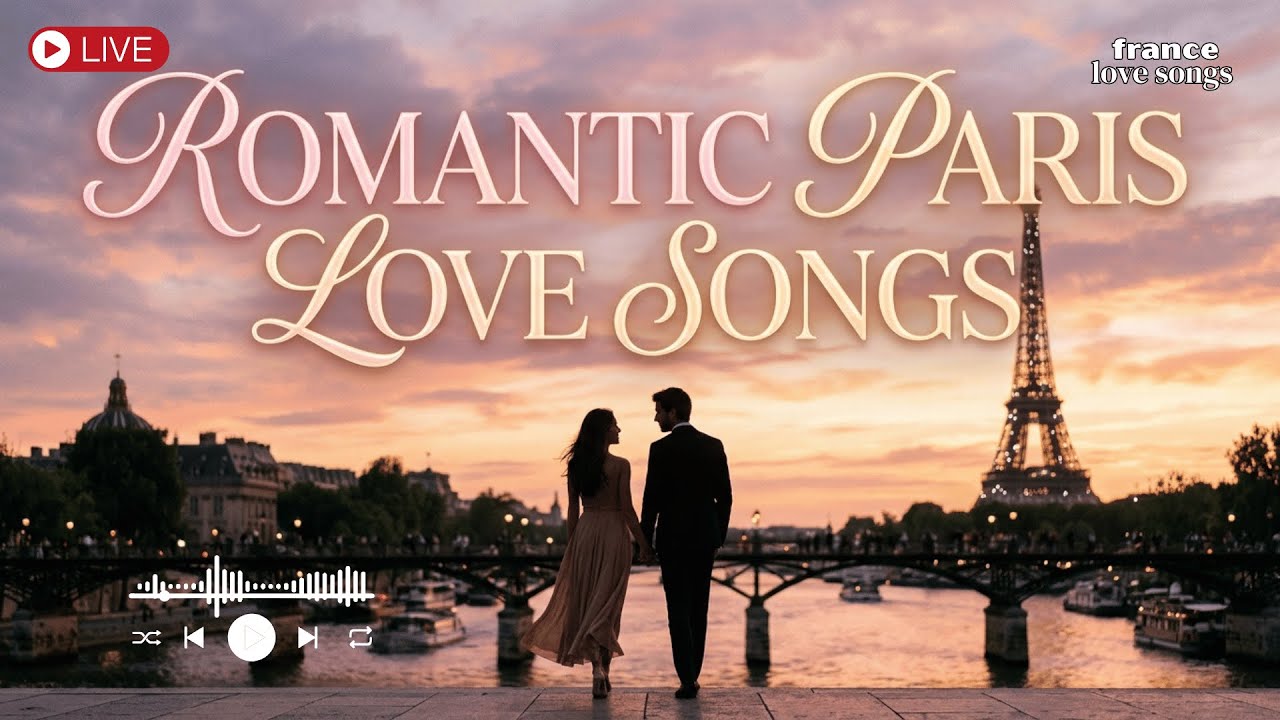 Romantic Paris Love Songs 💕 Soft & Timeless French Chanson