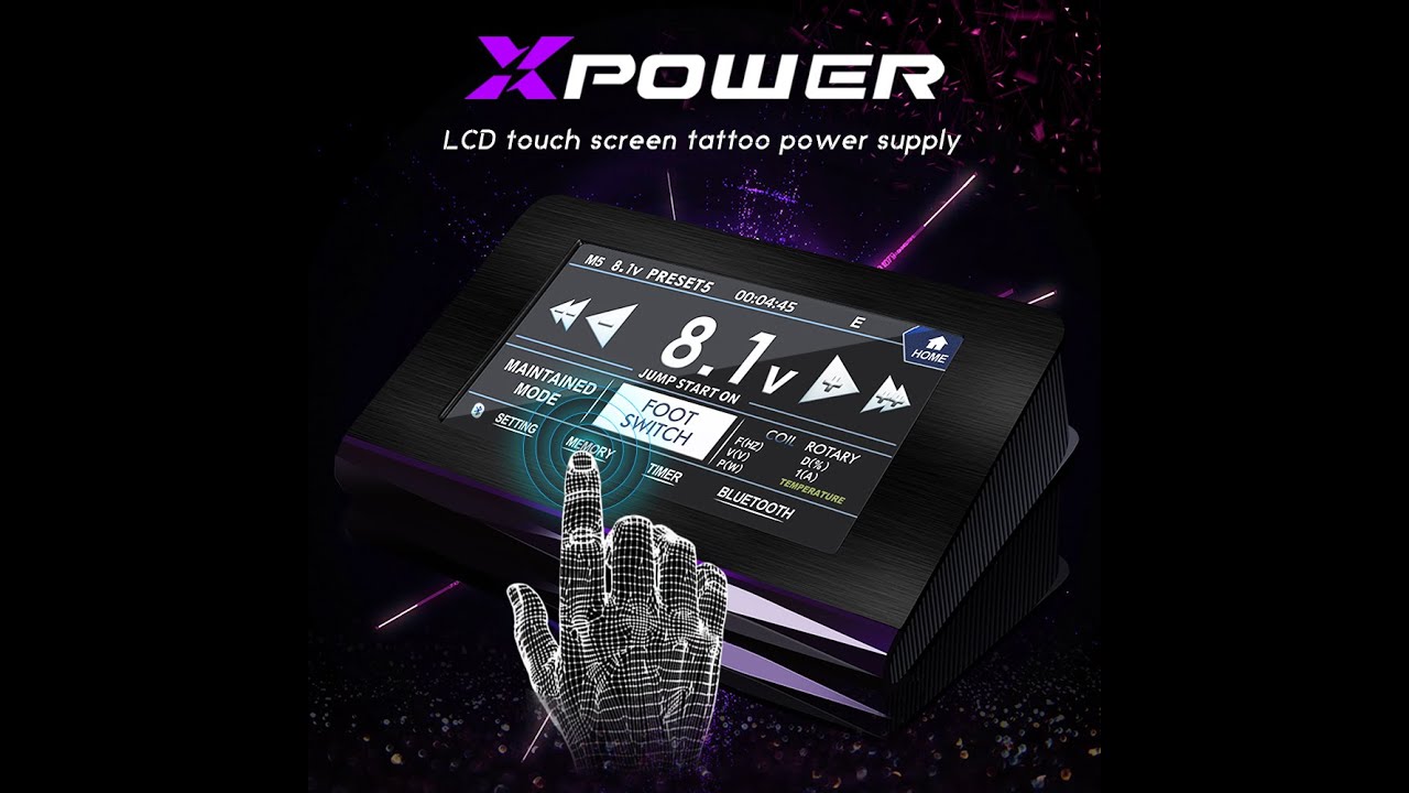 How to set tattoo power & The best tattoo power supply instruction- Xpower