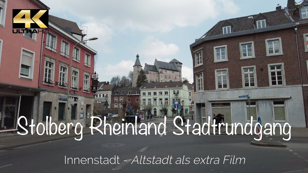Stolberg Stadtrundgang Film Innenstadt Viele alte schöne Häuser Historische Altstadt Kaiserplatz