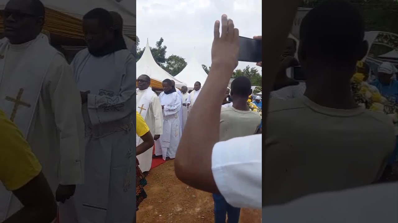 Fr. Vincent Omondi Home Mass procession and blessings of his parents graves