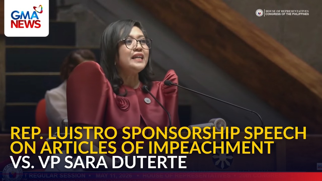 FULL - Rep. Luistro sponsorship speech on articles of impeachment vs. VP Sara | GMA News
