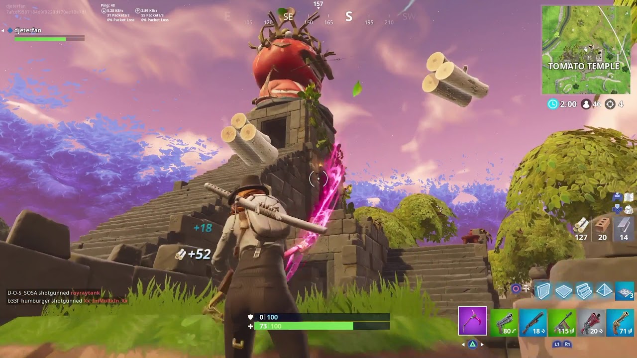 The New Tomato Town (Tomato Temple Gameplay) Fortnite Battle Royale