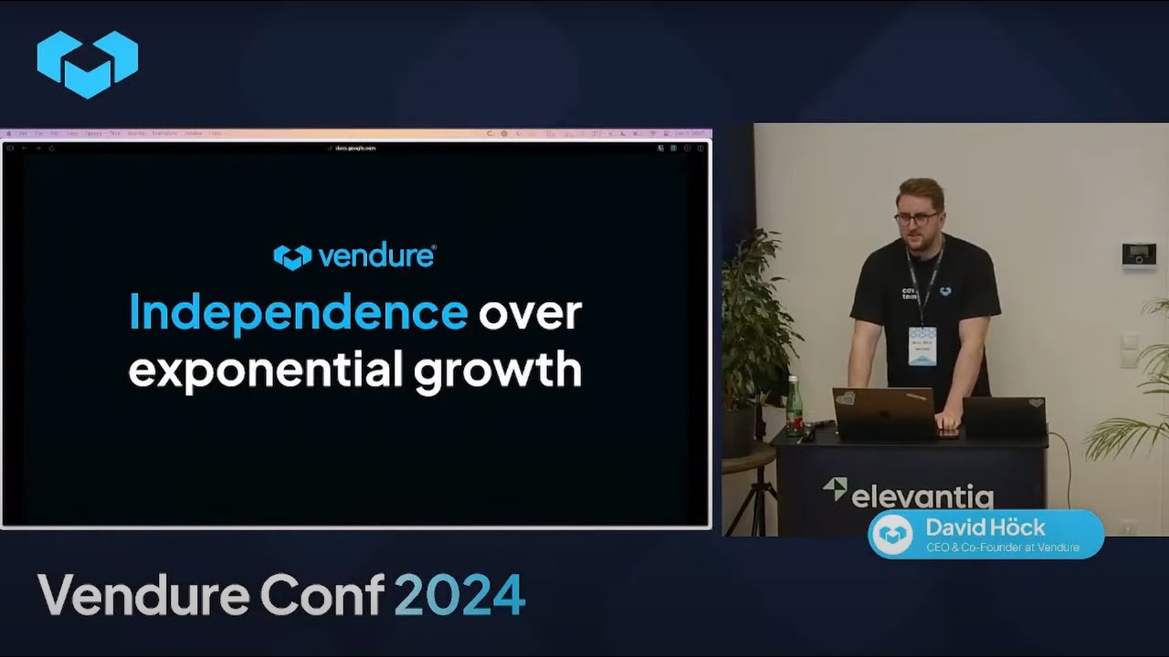 Independence Over Exponential Growth - David Höck, Vendure Conf 2024