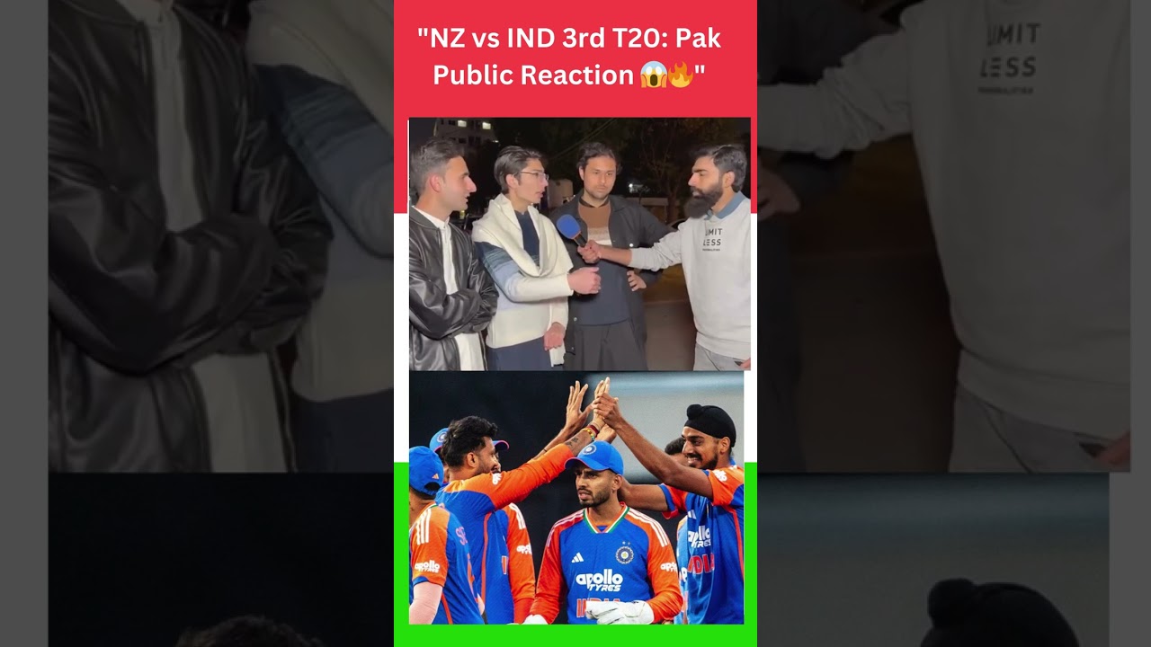 "NZ vs IND 3rd T20: Pak Public Reaction 😱🔥"