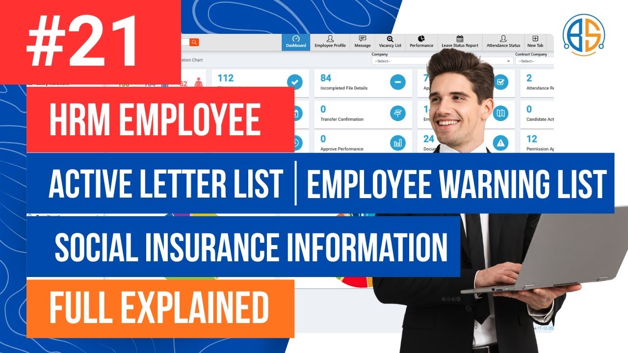 HRM Software Tutorial | Active Letters, Employee Warnings & Social Insurance