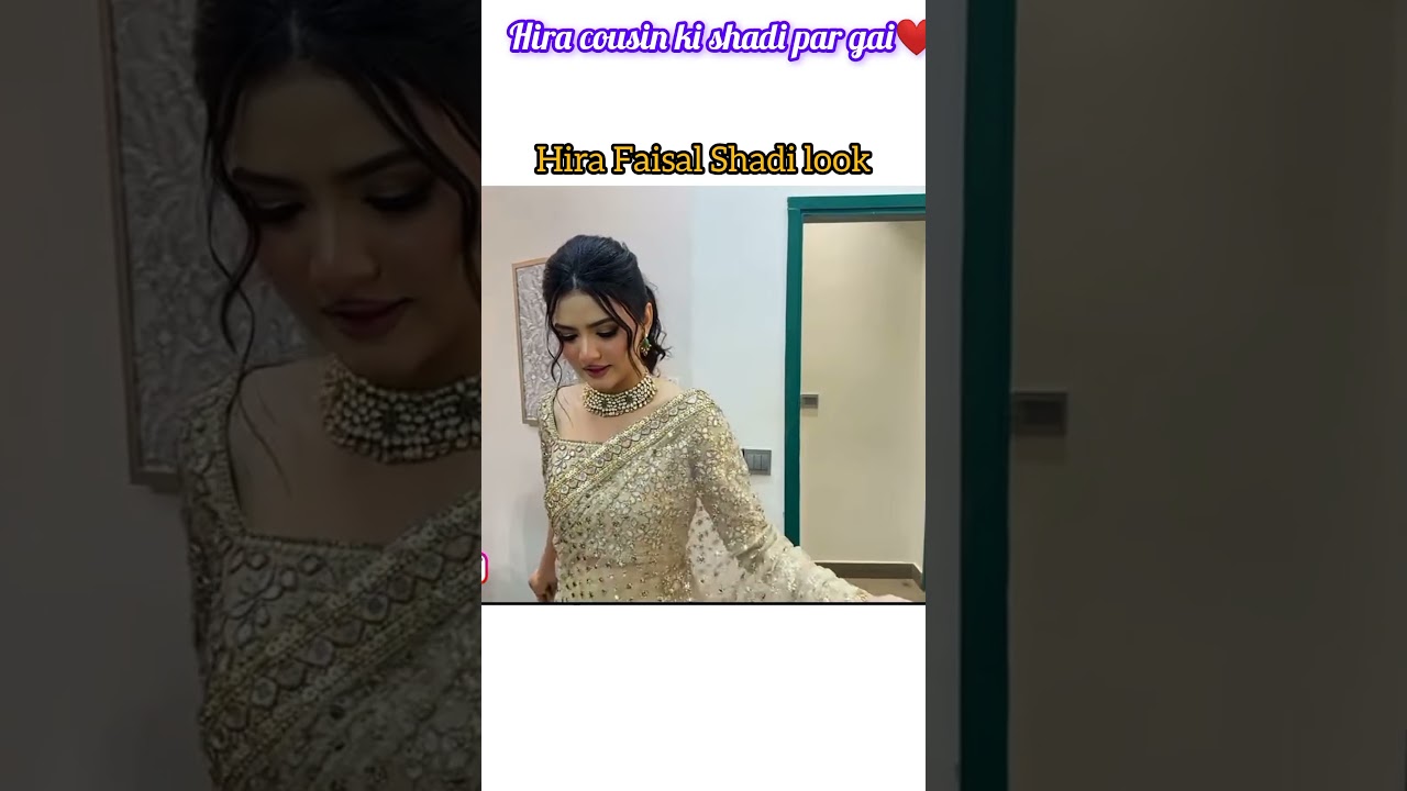 Hira faisal shadi look today😍 #hirafaisal #shadivlog #sistrology  #tiktok #shorts #Ytshorts#trending