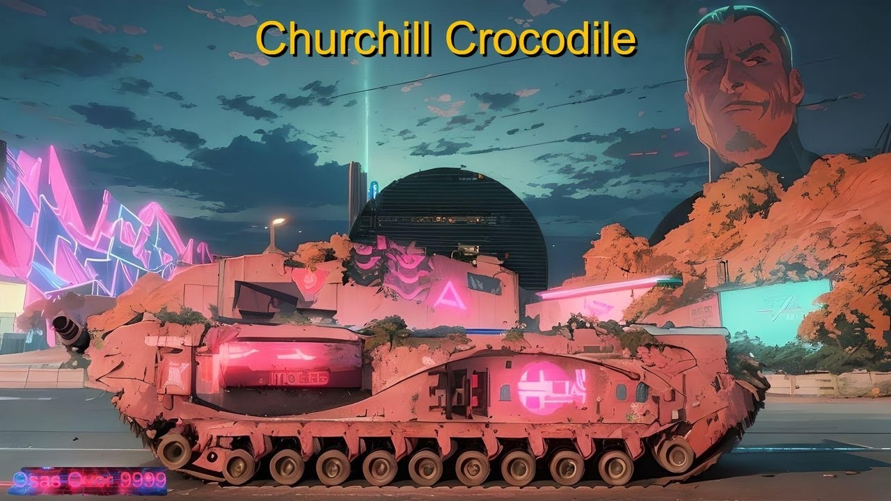 World of Tanks 💯Лучший прем за Боевой Пропуск! Churchill Crocodile. #wot #worldoftanks