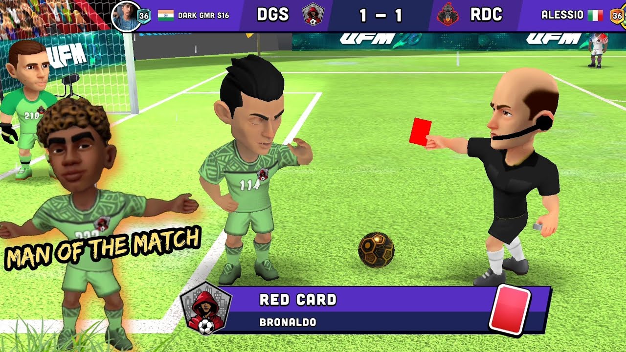 Win by 2 - 1 in special arenas, grant court stadium 😱😱#mini football #gaming #DARK GMR S16 YT 🥅⚽⚽...