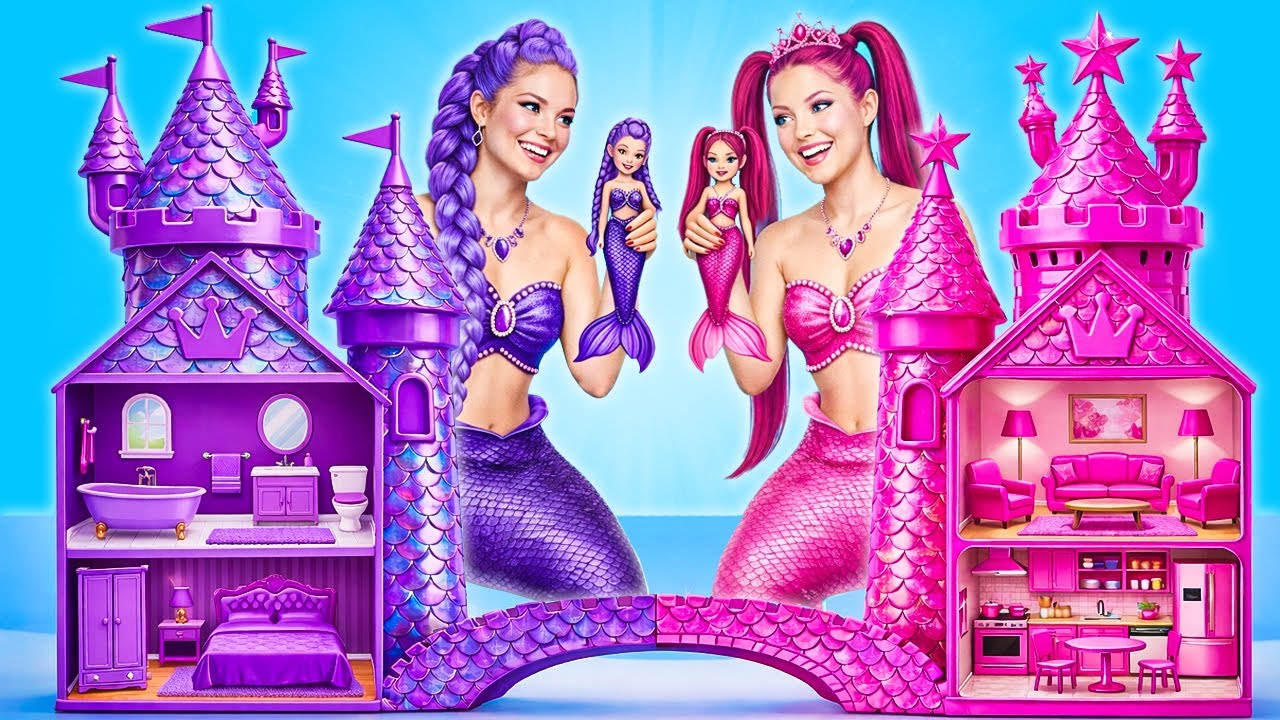 We Build Amazing Doll Castle for Huntrix | Rumi VS Mira by PiPi Pop