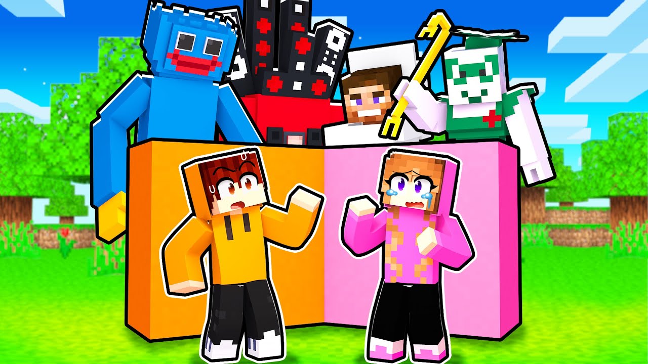 ONE COLOR Build To SURVIVE In Minecraft!