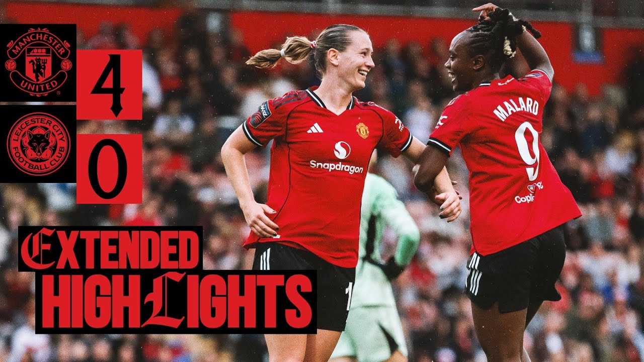 FOUR Goals, THREE Points! 💪 | Man Utd v Leicester | Extended Highlights