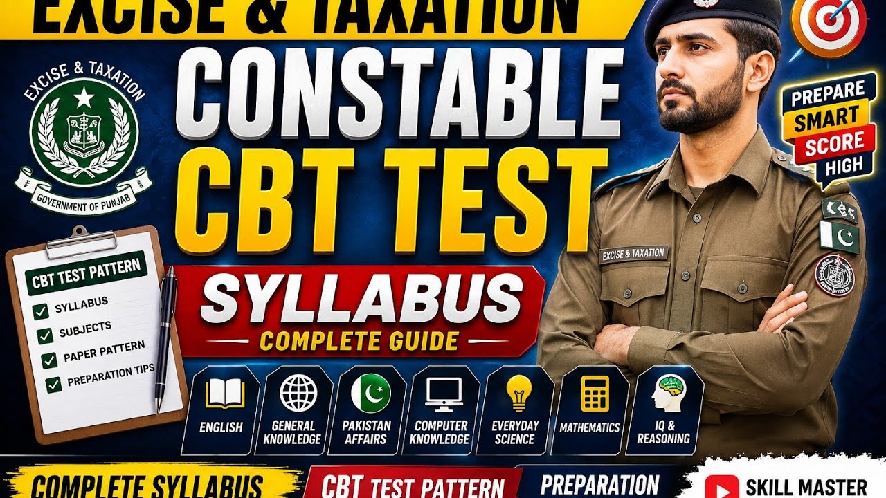Excise and Taxation Constable CBT Test | Complete Syllabus, Paper Pattern & Preparation Strategy ...