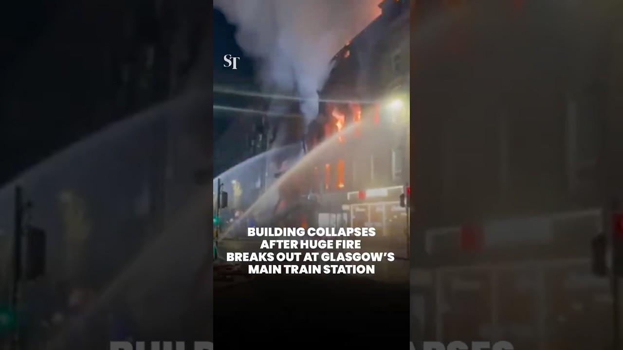 Massive fire breaks out at Glasgow Central Station, no casualties reported