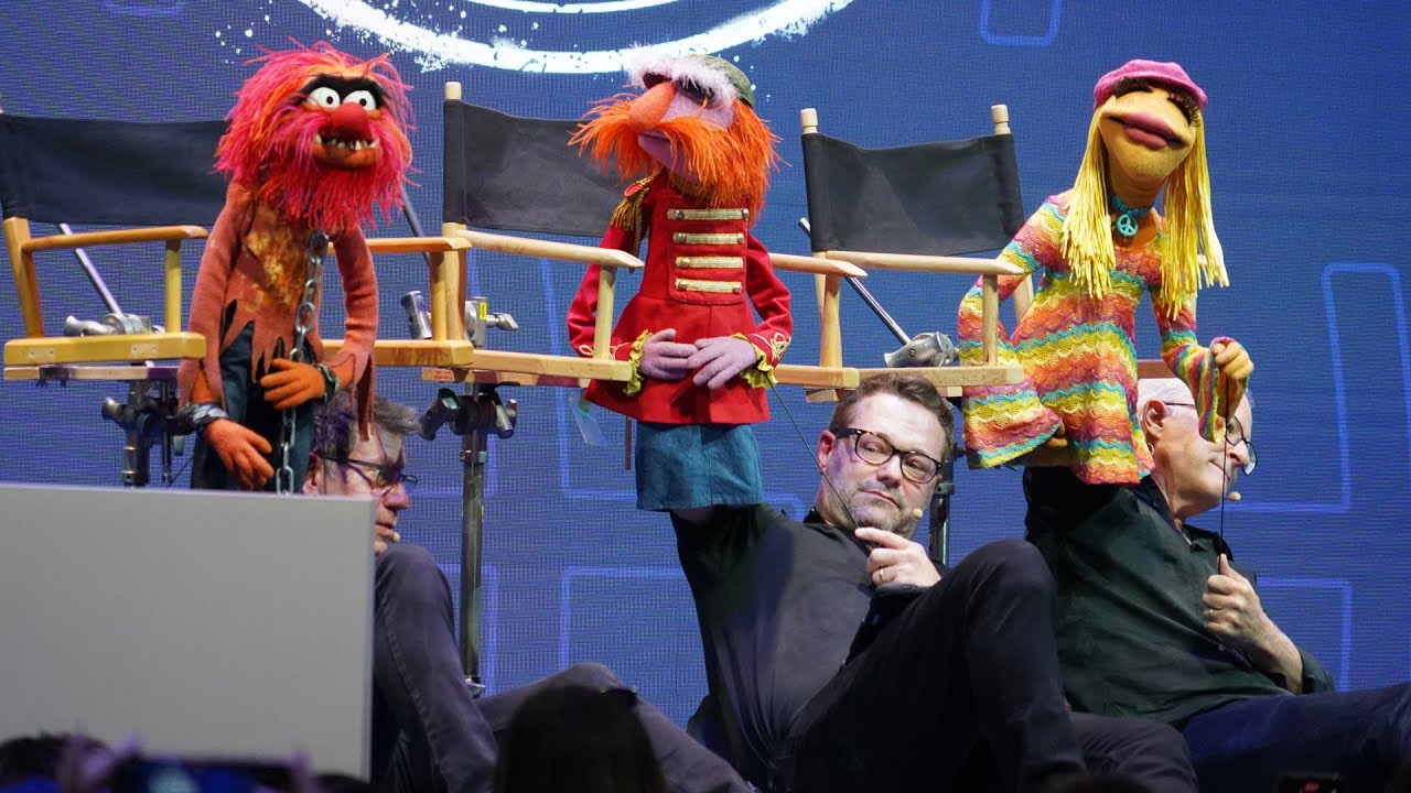 The Muppets Mayhem Live Interview at D23 Expo 2022 with Floyd, Janice, Animal, and Tahj Mowry