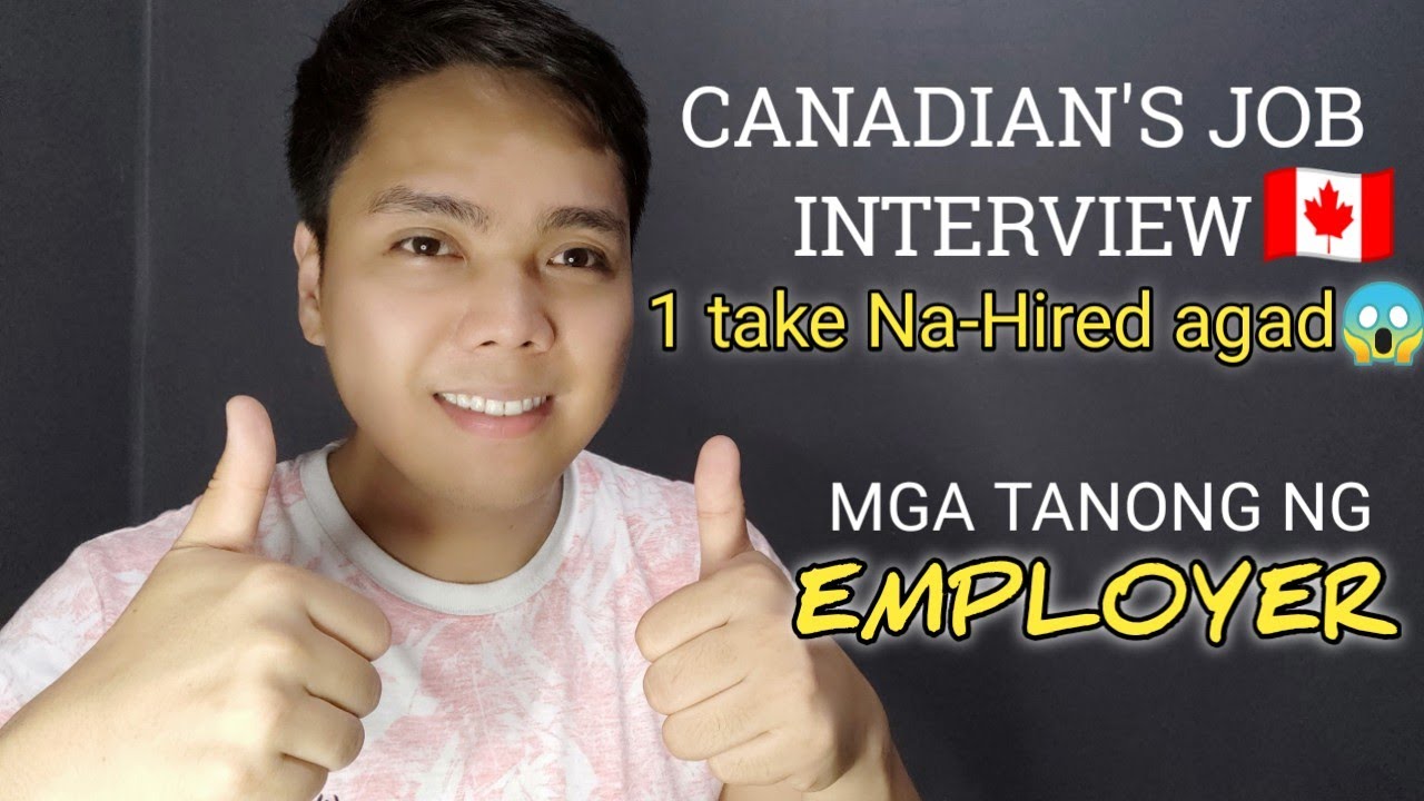 Mga tanong sa CANADIAN'S JOB INTERVIEW🇨🇦, 1 Take lang hired agad? Vlog #258