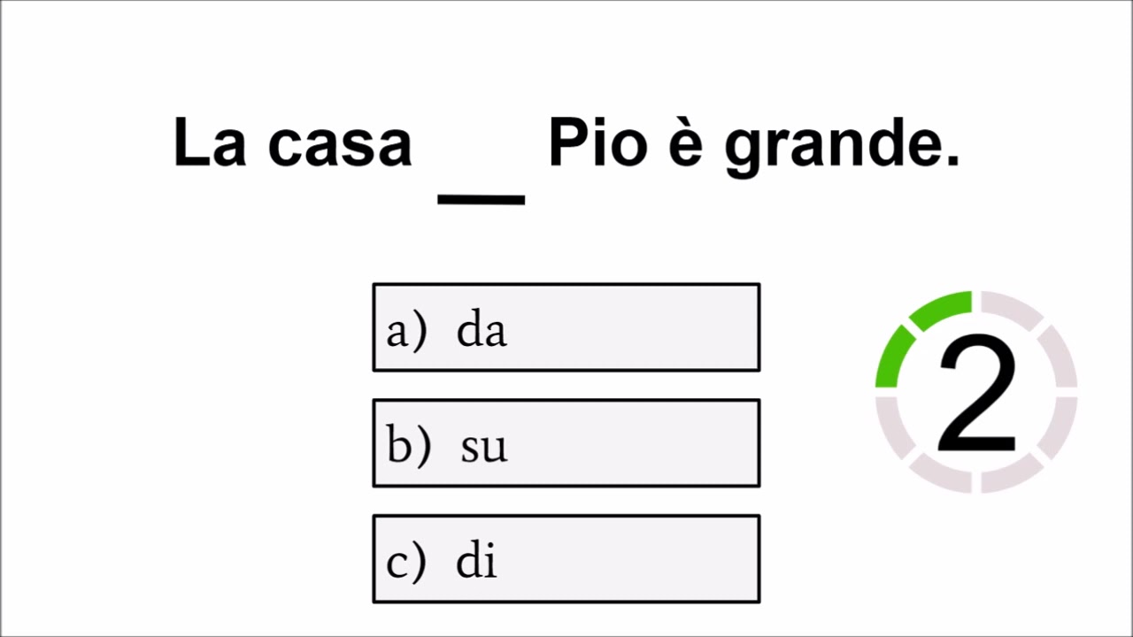 ITALIAN QUIZ - level A2 | Can You pass this ITALIAN test?