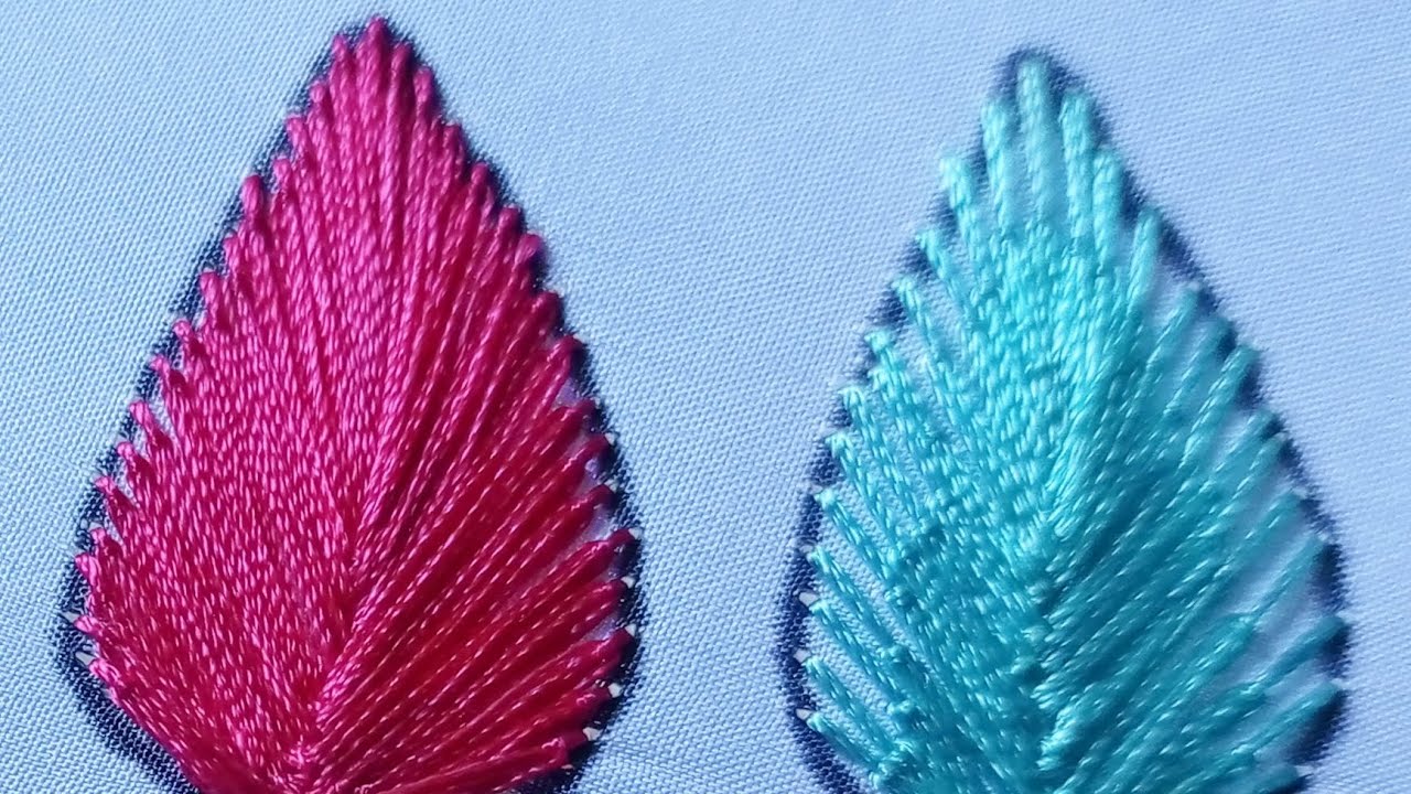 Hand work Rani Resham needle se firozi Resham Patti Kaise banaen