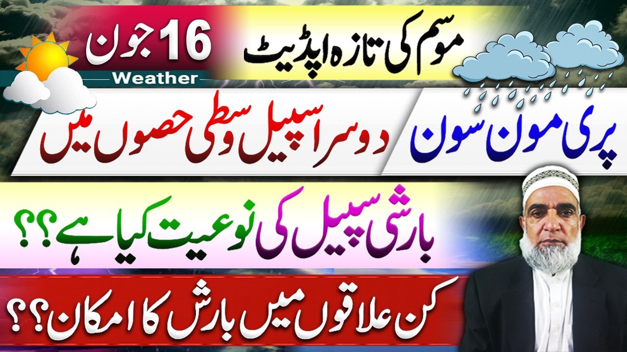Rainy Weather Forecast for Next few Days in Pakistan || Crop Reformer