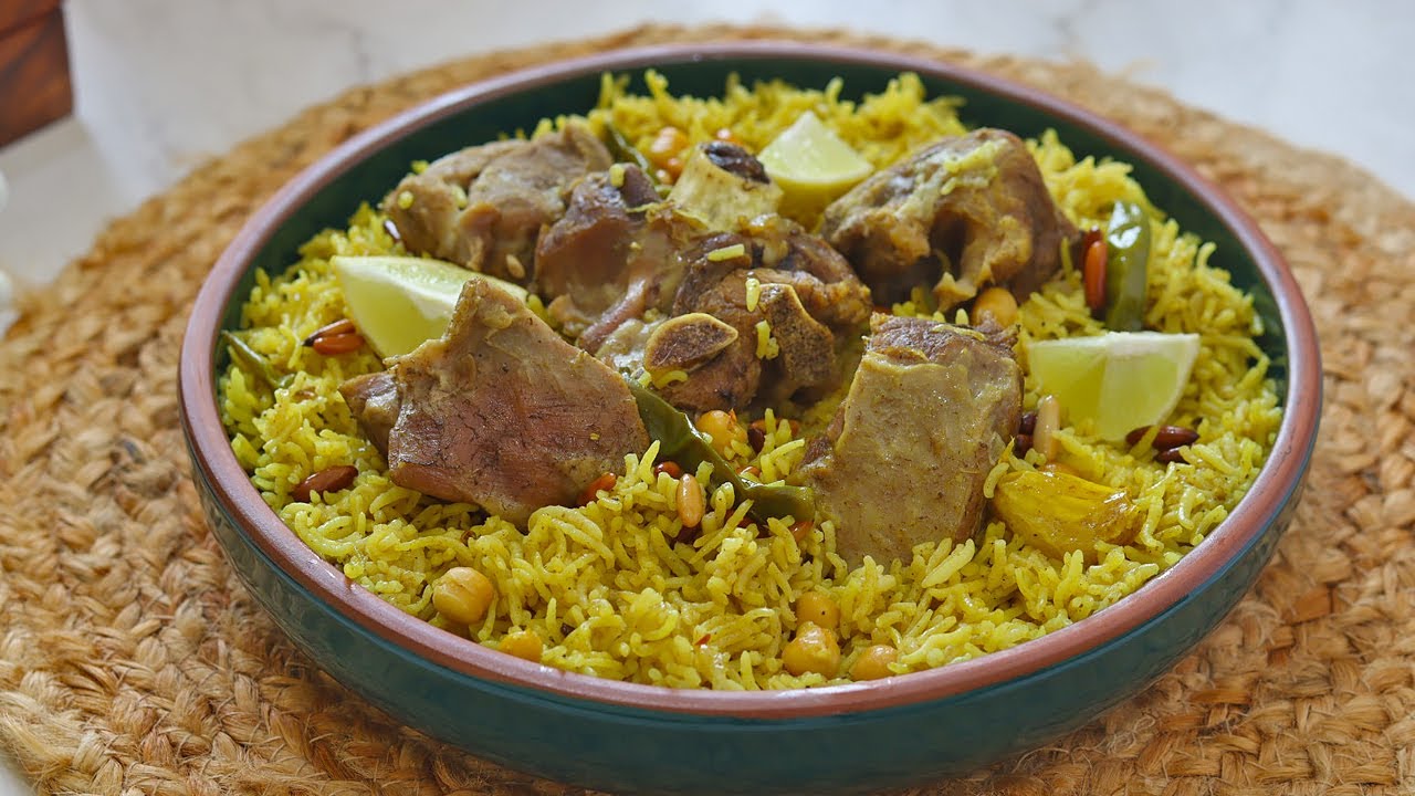 Qidreh rice | Palestinian chickpea rice with lamb | Qidrah rice |  قدرة