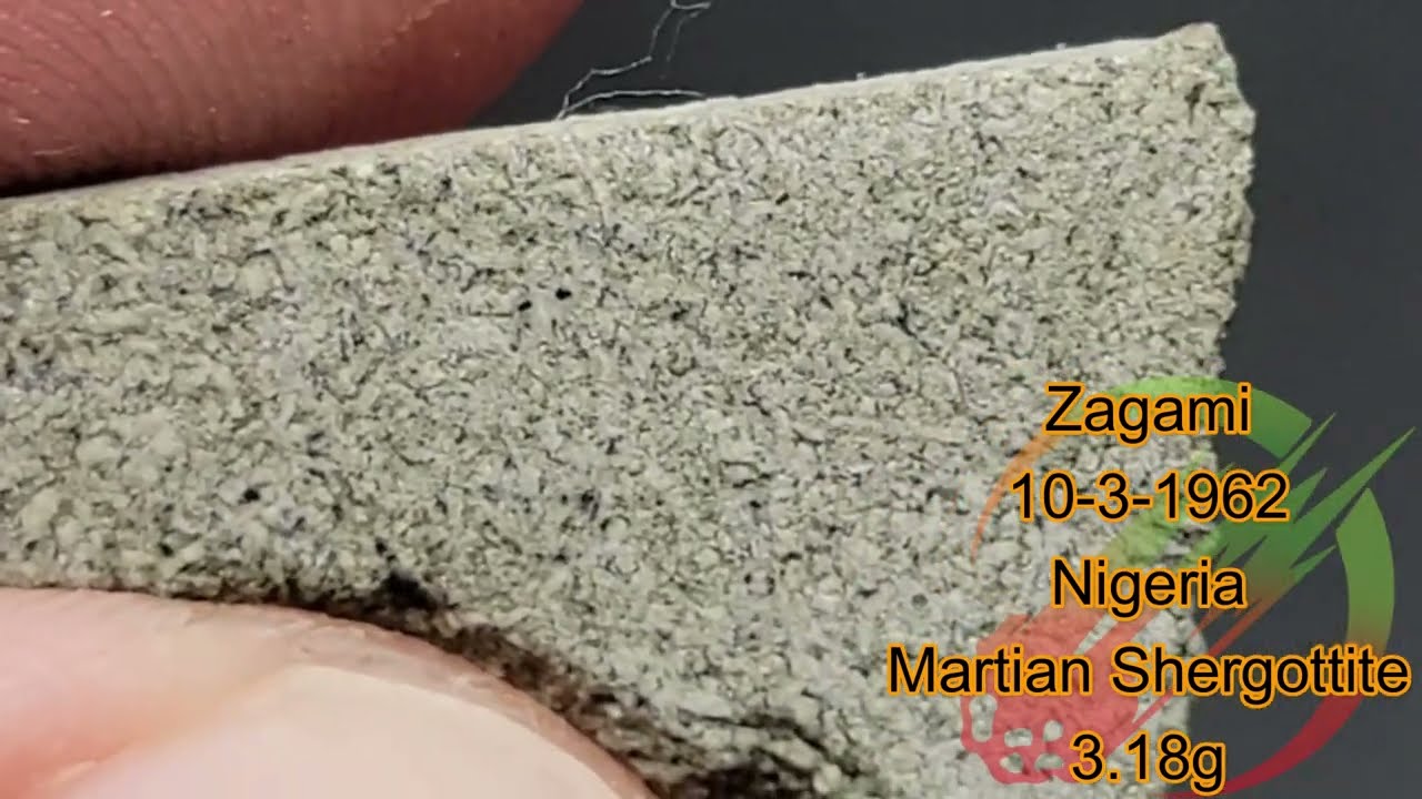 Zagami Mars Meteorite ☄️ Witnessed Fall in Nigeria 1962  (shergottite class)