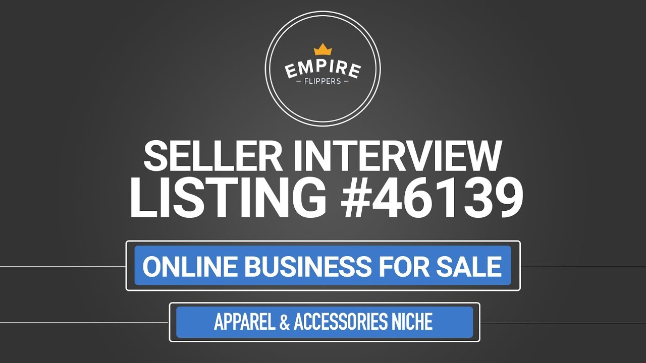 Online Business For Sale - $1.8K/month in the Apparel & Accessories Niche